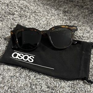 ASOS Tortoiseshell Frame Sunglasses - Black Lenses